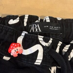 Zara Monochrome Patterned Shorts